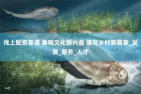 线上配资靠谱 奏响文化振兴曲 谱写乡村新篇章_发展_服务_人